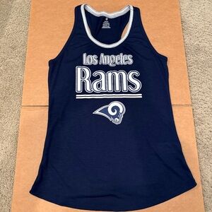 NFL Teens Apparel Los Angeles Rams Navy Blue Tank Top Girls Size Medium 7/9 EUC